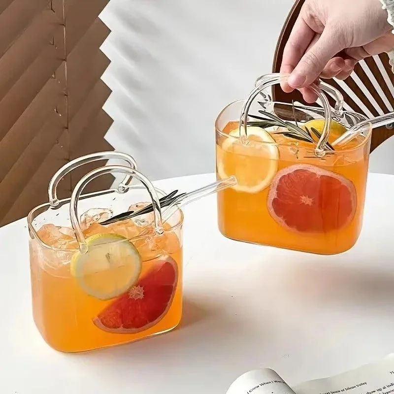 Portable Bag Interesting Creative Cocktail Glass Fruit Wine Glasses Fashion Of Synthetic Glass With A Straw Bar Equipment