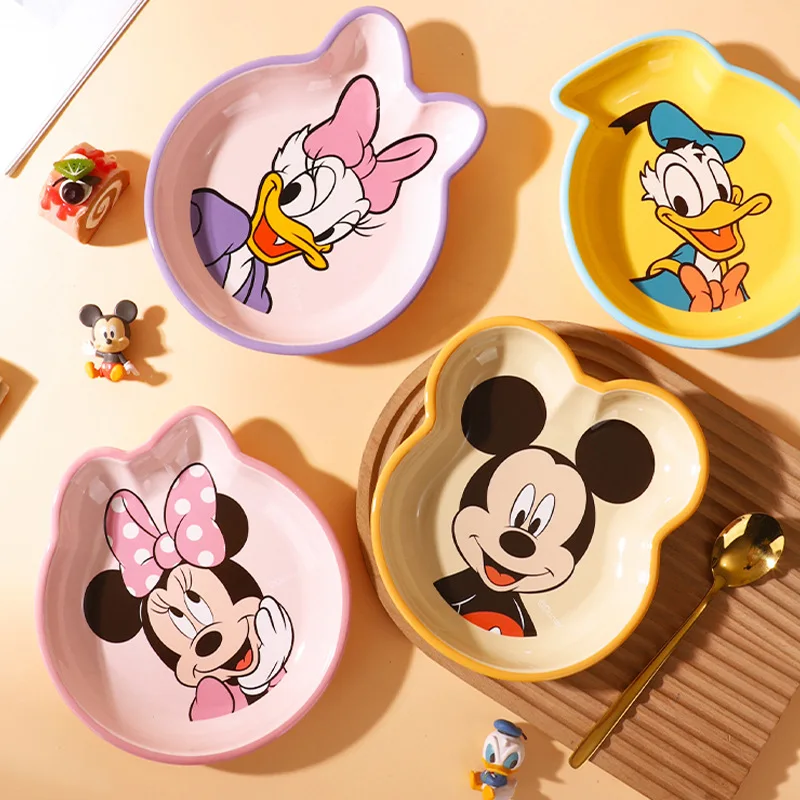 

Керамическая обеденная тарелка в стиле аниме «Дональд Дак». Керамическая посуда неправильной формы с высоким уровнем исчезновения. Милая детская посуда для взрослых.