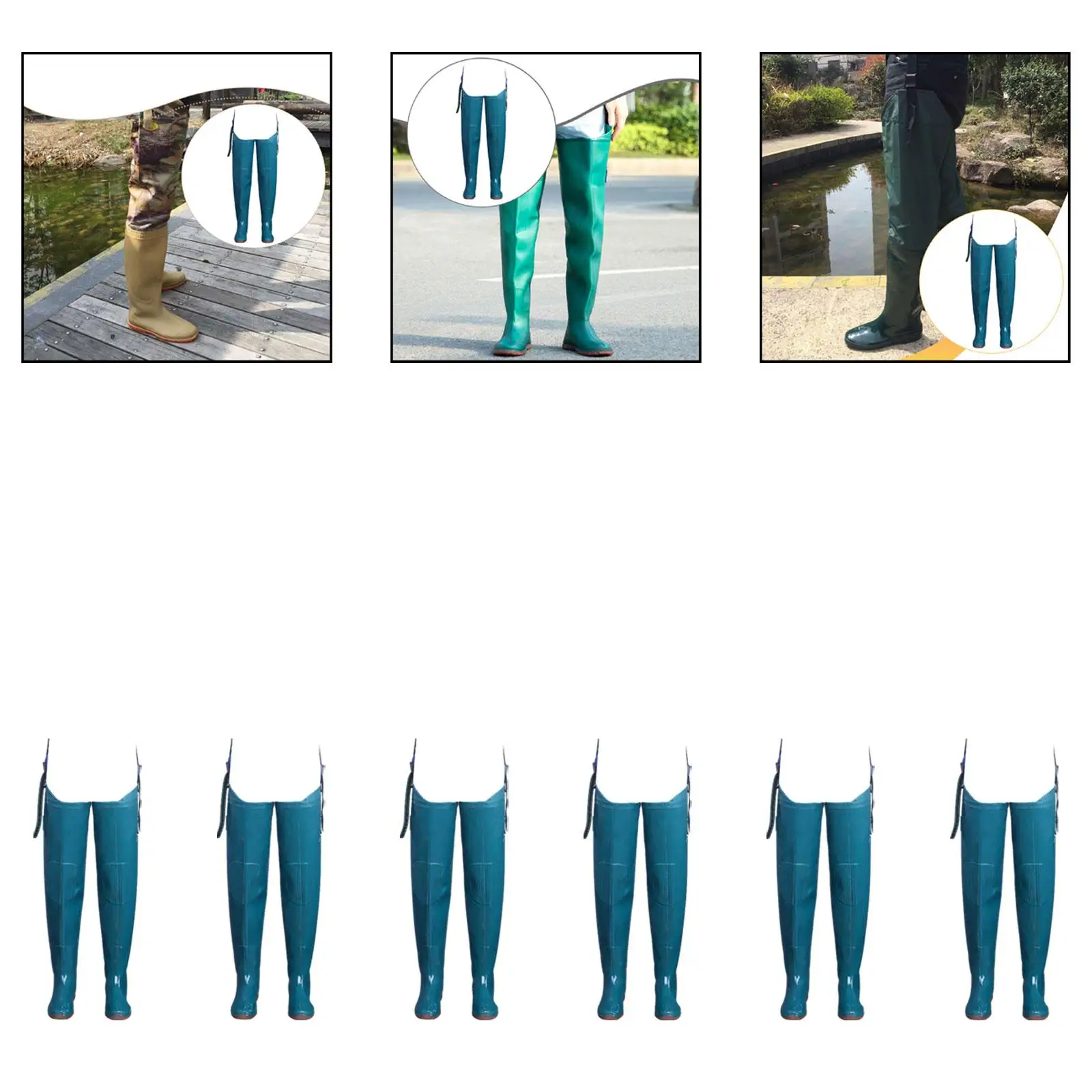 

Fishing Wader Boots Wading Boots River Boot over Knee Long Rain Boot for Gardening
