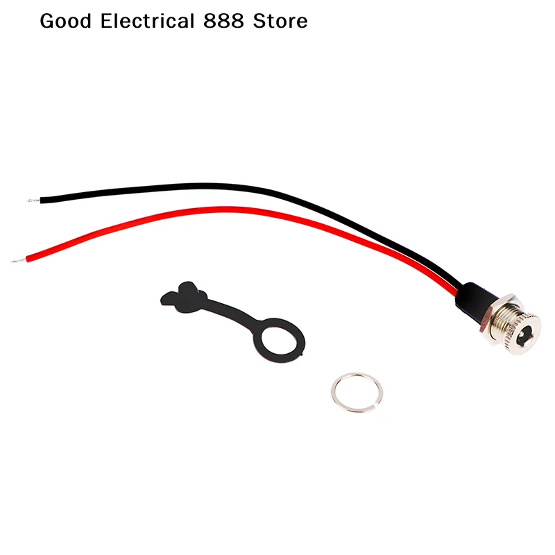 【GE】5A IP68 waterproof 5.5 x 2.1MM 5521/5525 DC Power Socket Female Jack Panel Mount Solder Connector Adapter With Nut Snap