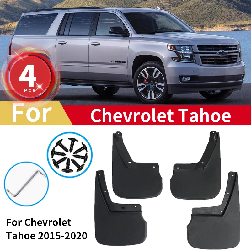 

Mudguards For Chevrolet Tahoe Suburban Mud Flaps 2015 2016 2017 2018 2019 2020 Splash Guards Front Rear Parts Fender Accessories