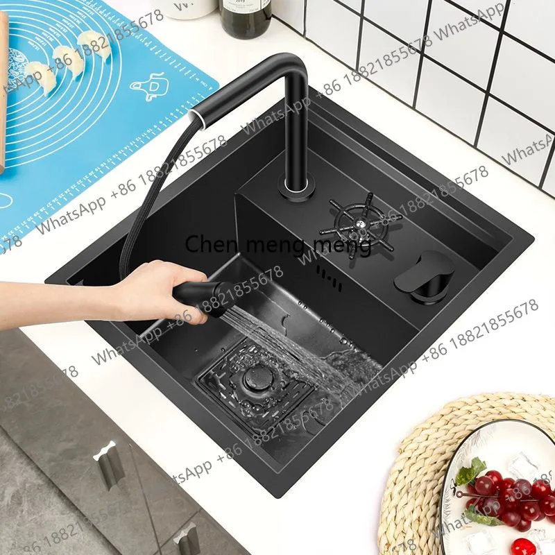 Full Set Of RV Integrated Hidden Hidden Sink, Stainless Steel Bar Counter, Wash Basin, Island Single Slot In Kitchen