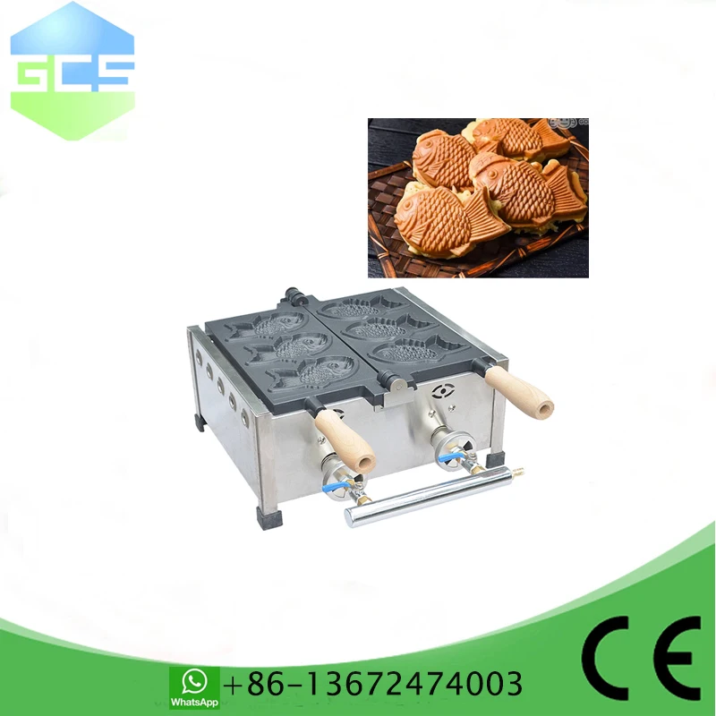 

Gas type stainless steel Taiyaki Waffle Grill/ fish cake waffle machine/ taiyaki maker