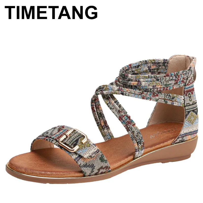 

Summer Fashion Shoes for Women Ankle Strap Women's Sandals Dress Slippers Woman Casual Round Toe Flat Shoes