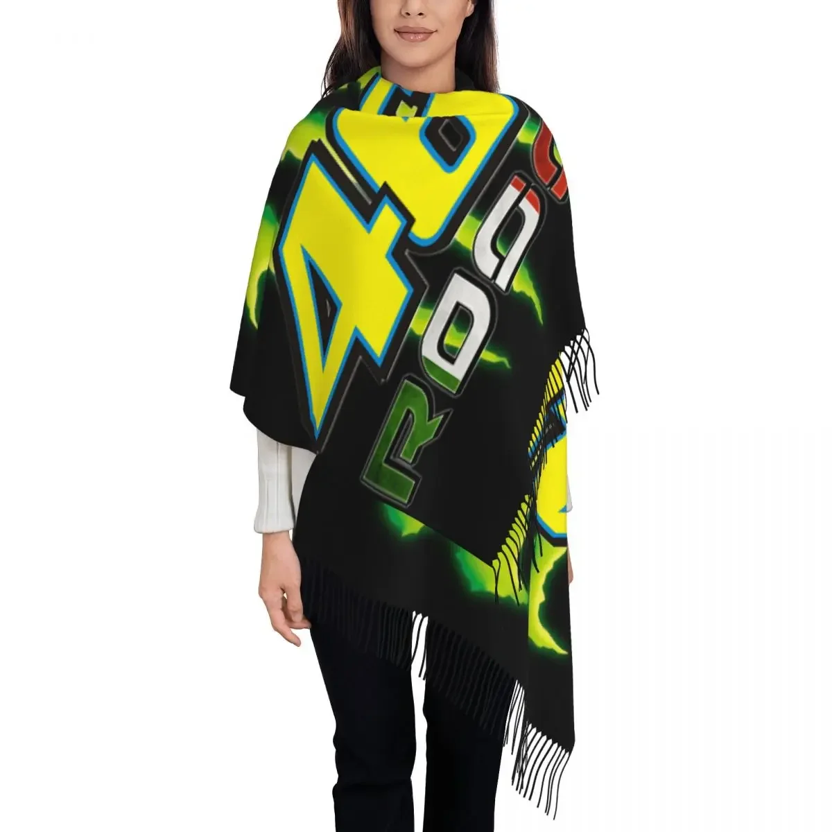 Rossi Scarf Wrap Women Long Winter Warm Tassel Shawl Unisex Scarves