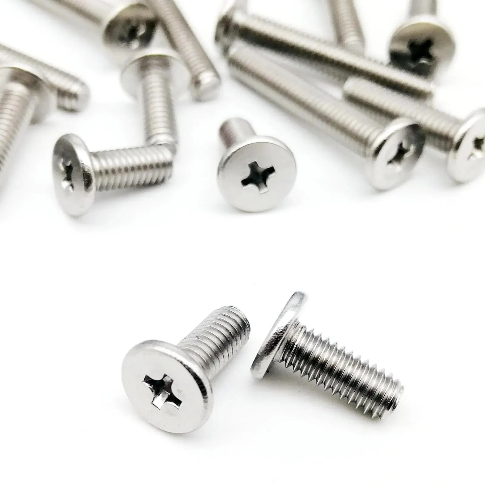 Cross Phillips Ultra Thin Super Low Flat Wafer Head Bolt Screw  M1.4 M1.6 M2 M2.5 M3 M4 M5 M6 A2-70 304 Stainless Steel