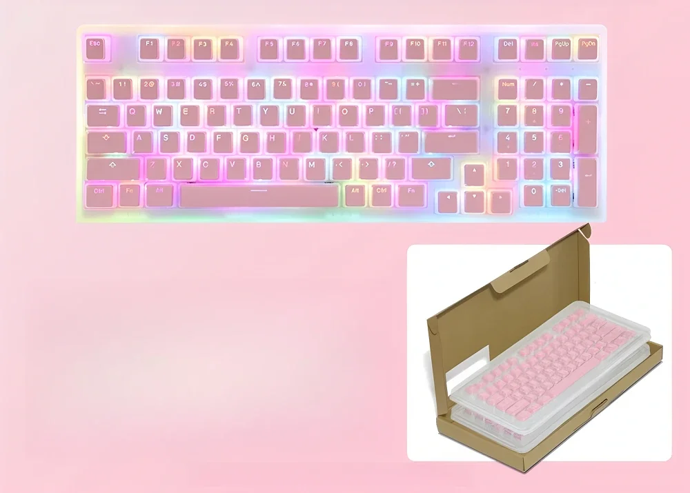 

Double leather milk/pudding keycaps OEM highly compatible with mechanical keyboards such as Wooting, Orlon, Wolf Spider, etc