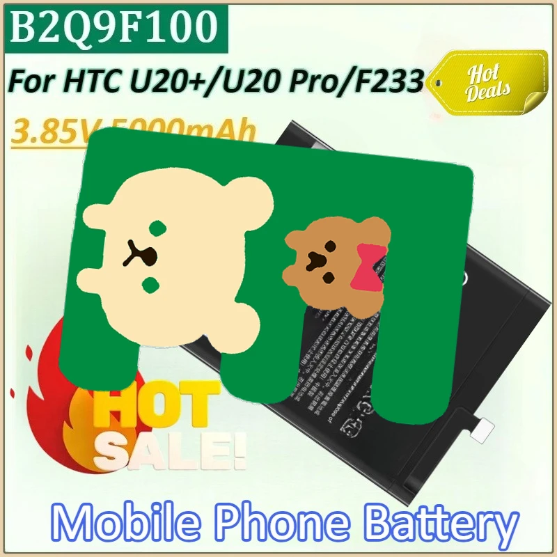 

New Mobile Phone Battery B2Q9F100 3.85V 5000mAh for HTC Desire 20pro 5G F233 U20 High Quality Replacement Batteries