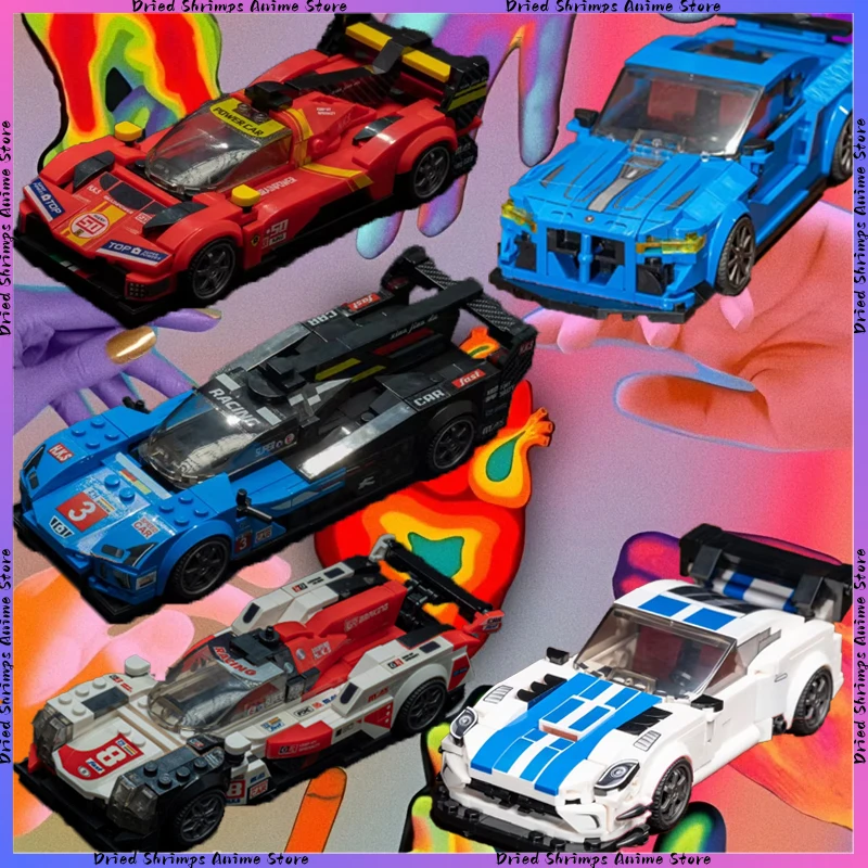 

Classic Car Limited Edition Series Building Block Super Racing Car Assembled Puzzle Model Desktop Ornament Surprise Toys Gifts