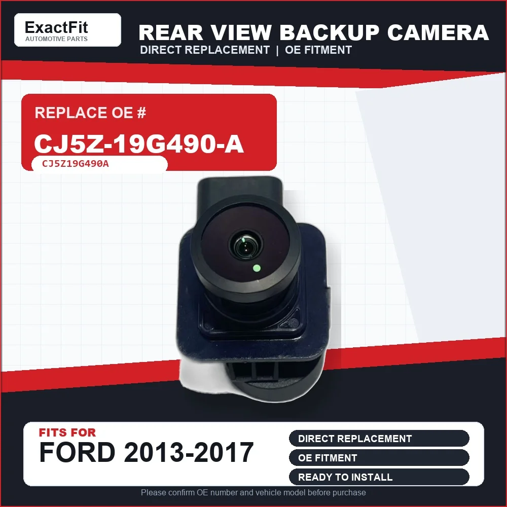 EV4T-19G490-AA EV4T19G490AA Rear View Backup Camera fits for Ford Focus Mondeo Kuga Transit 2012 2013 2014 2015 2016 2017 2018