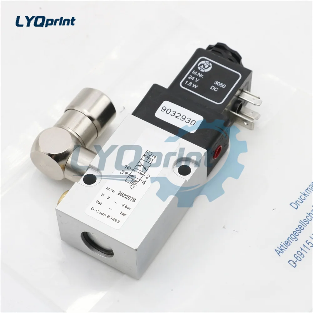 

Электромагнитный клапан Heidelberg CD74 XL75, масляный комбинированный цилиндр давления M2.184.1101, воздушный клапан печатной машины