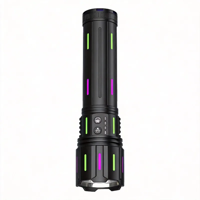 Super Bright High Lumen Flashlight Flashlight Zoomable Long Range Long Battery Flashlight Portable Torch for Camping Outdoor Use