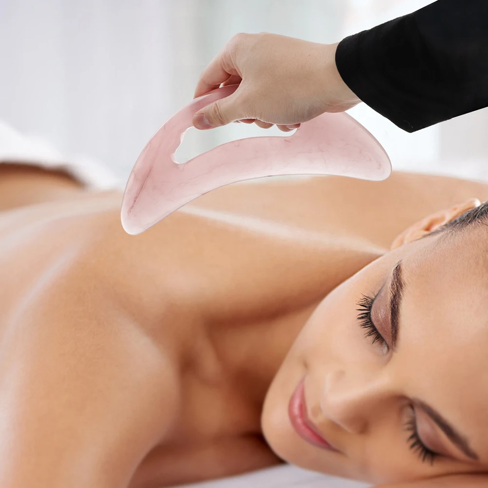 

2Pcs Resin Gua Sha Board Body Scraper Massage Tool Smooth Edges Circulation Stimulator Compact Lightweight Body Gua Sha