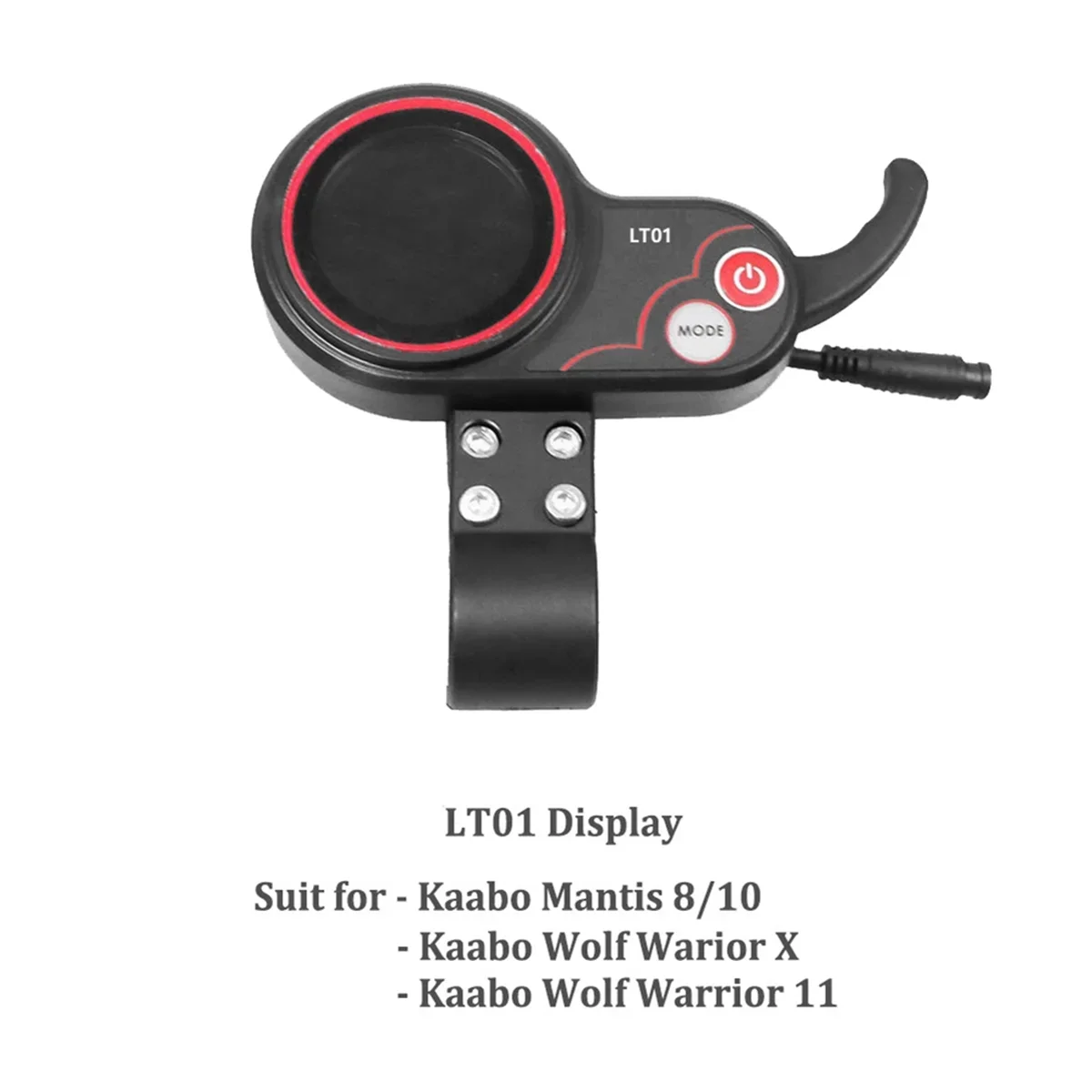 6PIN LT01 LCD Display Dashboard LCD Meter Thumb Throttle For Zero 8 9 10 8X 10X For Kaabo Mantis 8 10 Electric Scooter Parts