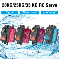 Dsservo wasserdichtes rc servo ds3218 20kg ds3225 25kg ds3235 kg 180/270 grad für 1/8 1/10 1/12 rc auto metall getriebe digitales servo