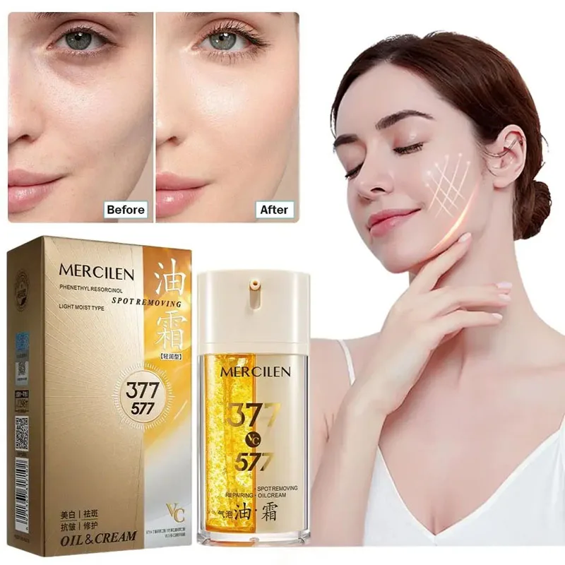 377-brighten-time-repair-bubble-oil-face-cream-moisturizing-skin-brightening-soothing-double-tube-light-oil-cream-skincare