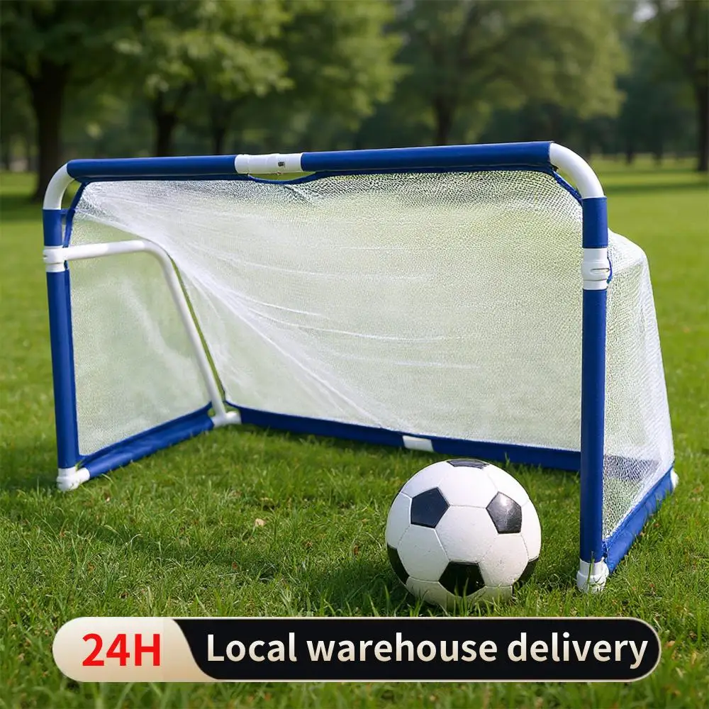 Mini portería de fútbol plegable para interiores, conjunto de marco de poste de fútbol de plástico, juguetes deportivos para niños, juegos de equipo para interiores y exteriores, 1 Uds. ﻿
