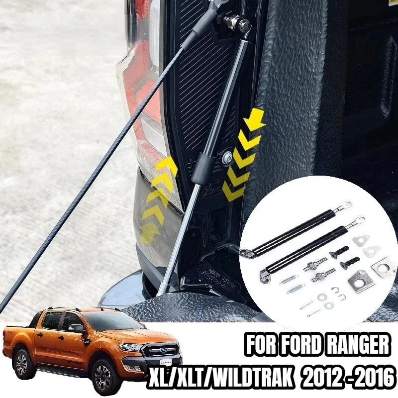 

1 Pair Rear Liftgate Tailgate Slow Down Trunk Gas Shock Strut Lift Supports For Ford Ranger T6 PX 2012-2016 XL XLT Wildtrak
