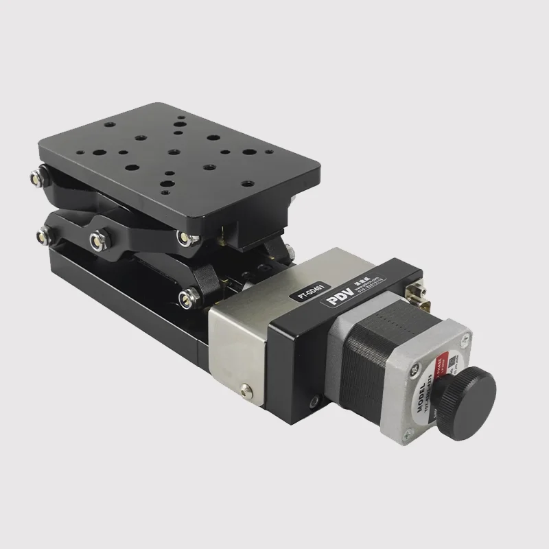 PT-GD401 Precision Electric Laboratory Z-axis Shear Lifting Table Positioning Table Stroke 60mm