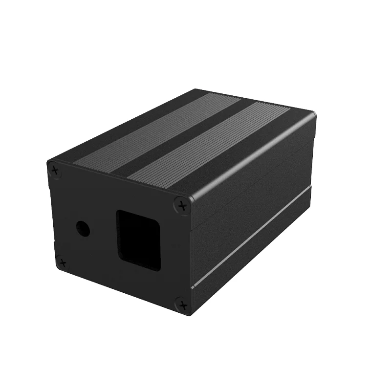 2024OEM Customize Service Anodized Aluminum Extrusion Box Casing for Electronics Heatsink Split