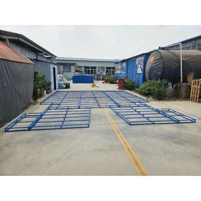 High quality stainless steel saddle type sponge bottom mobile wheel jumping pad thickened material gymnastics supplies