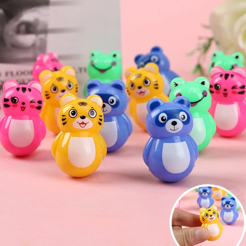 Mini vaso de animales de dibujos animados para niños, juguetes a granel, regalo de cumpleaños, relleno de Piñata, Pascua, Navidad, Carnaval, paquete de recuerdo de fiesta