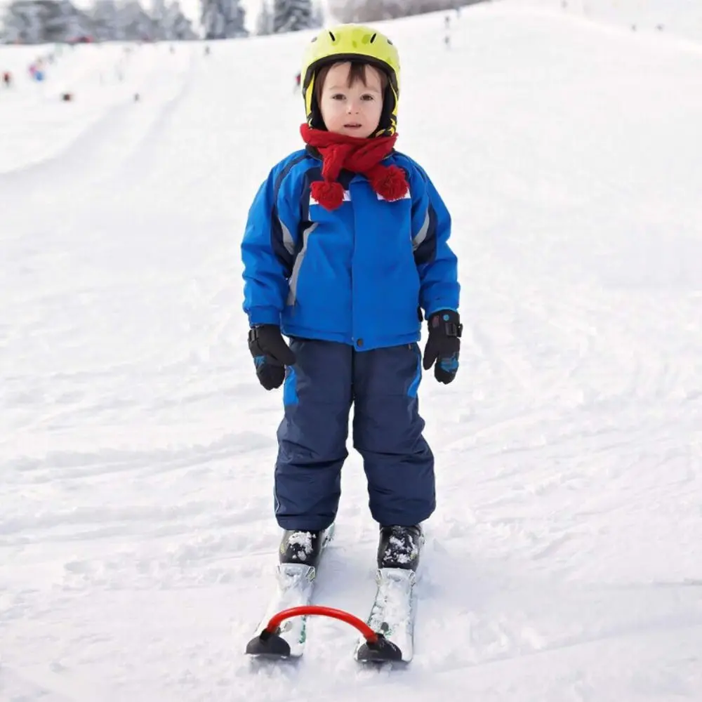 

For Beginners Ski Tip Connector Aid Connector Anti-slip Ski Fixture Safe High Elasticity Ski Training Aids