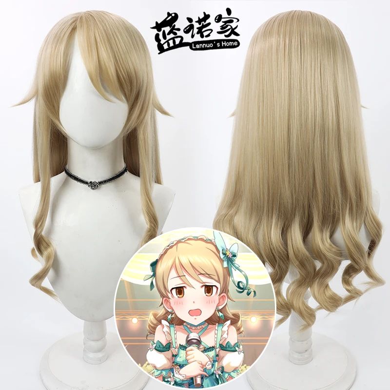 

Anime The Idolmaster Nonno Morikubo Cosplay Wig Halloween Carnival Party Props Synthetic Hair Heat Resistant Fiber + Wig Cap