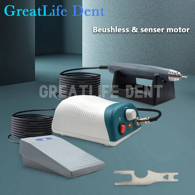 

GreatLife Dent 90W 50000 Rpm Brushless Motor Grinding HP652 Electric Dentistry Manicure Pedicure Drills Machine Jewelry Polisher