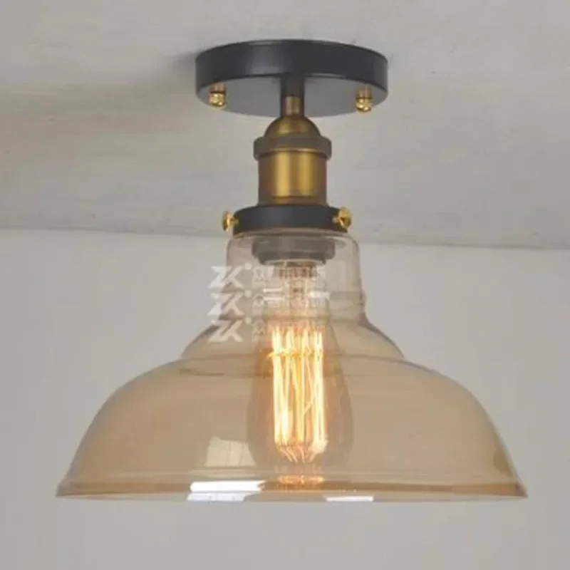 Luminaires de plafond Edison industriels en verre, lampes LED pour salon, Plafondlamp, lampe rétro vintage