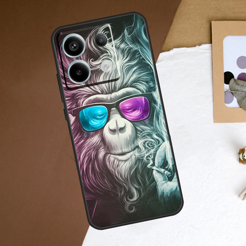 Amazing Monkey Chimpanzee Case For Xiaomi Redmi Note 13 Pro Plus Note 12 11 9 10 11S 10S 12S Redmi 13C 10C 12C Cover