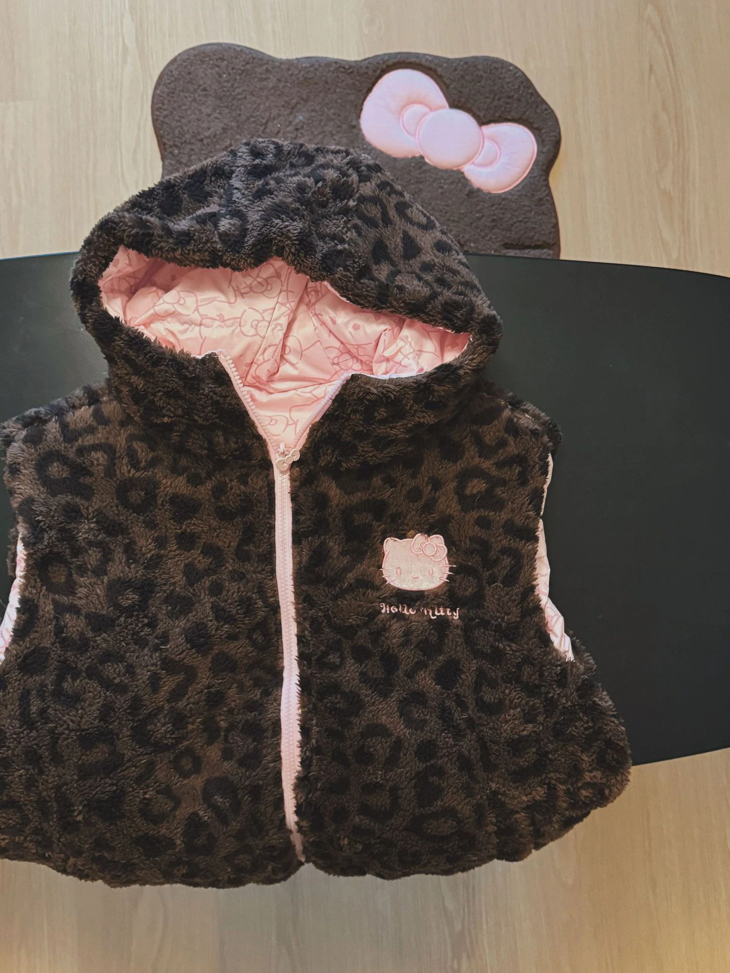 

Wild Home Hooded Double-Sided down Vest KT Winter Casual Plu Vest Comfortable Autumn Winter New Sle Women's Jaet