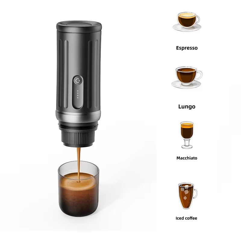 

High Quality Portable Automatic Coffee Maker and Capsule Mini Coffee Machine Aluminum OEM 90 Espresso Machine with Bag 2 in 1