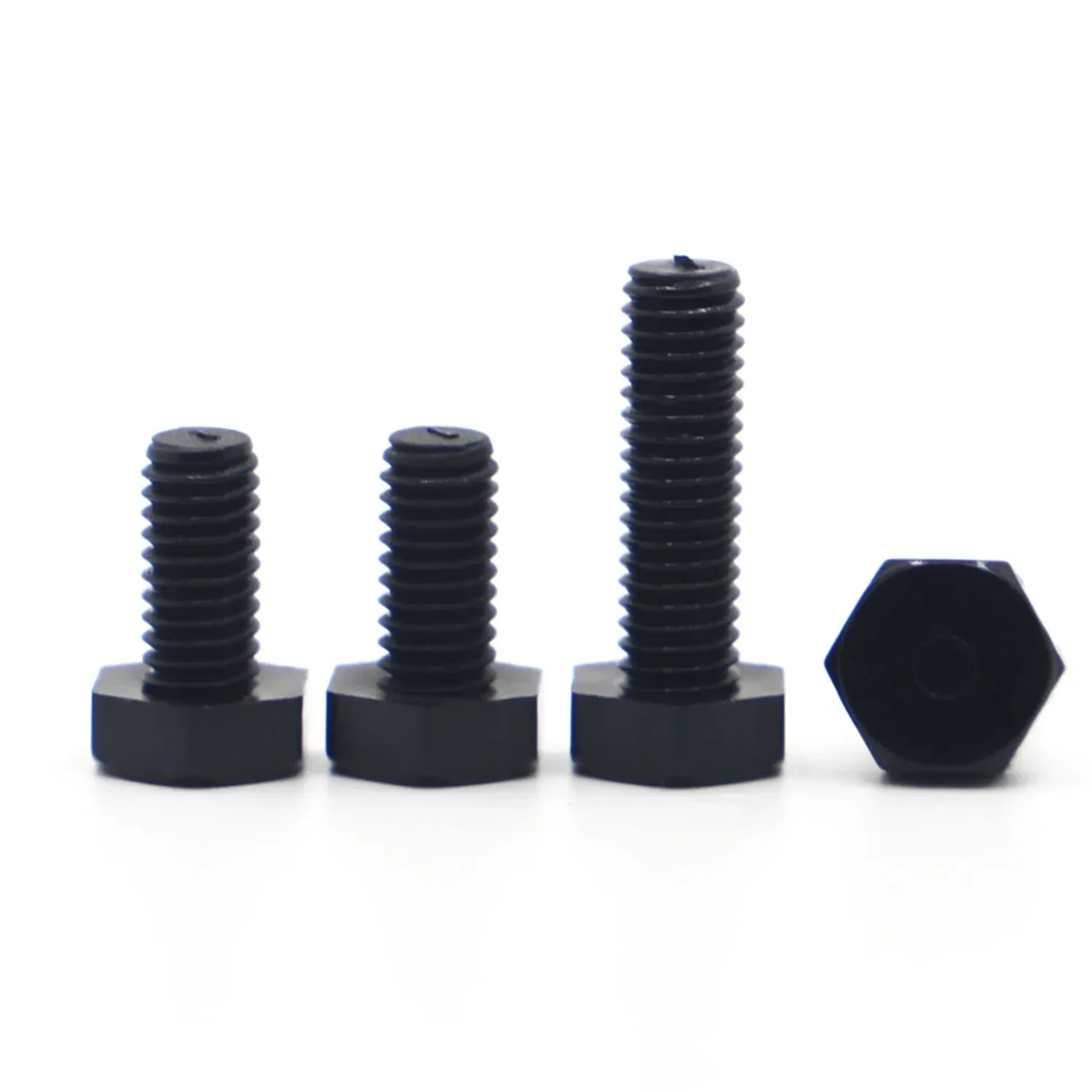 

DIN933 Nylon External Hex Bolts Hex Screws Black M3 M4 M5 M6 M8 M10 M12 Plastic Screws Insulation Bolt PA66 GB5783