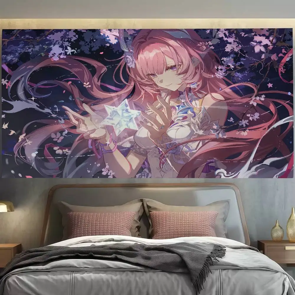 

Honkai Star Cyrene Flag Decoration Outdoor Picnic Party Home Camping Party Art Hanging Banner