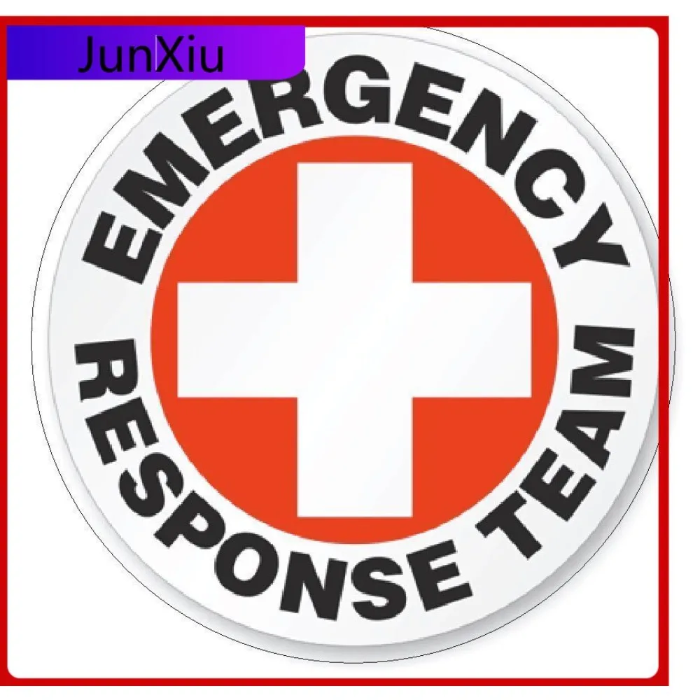 

Emergency Response Team Hard Hat Sticker Decal Scratch Cover Sticker Auto Rv Stickers Custom Logo Deca