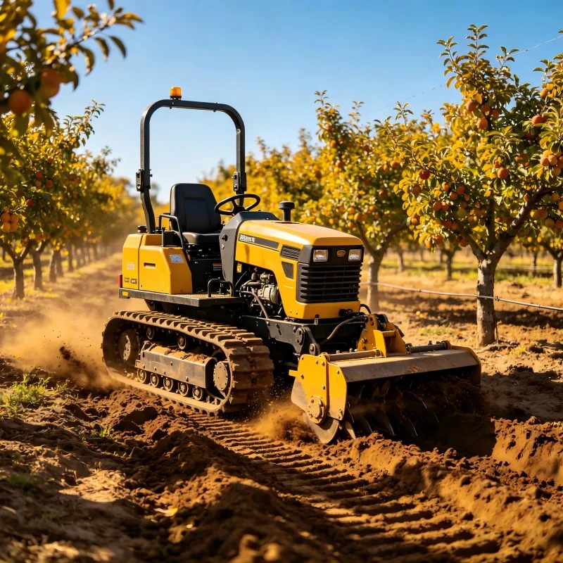 25HP Multifunctional Agricultural Tracked Walking Tractor Water and Drought Type Micro Tiller