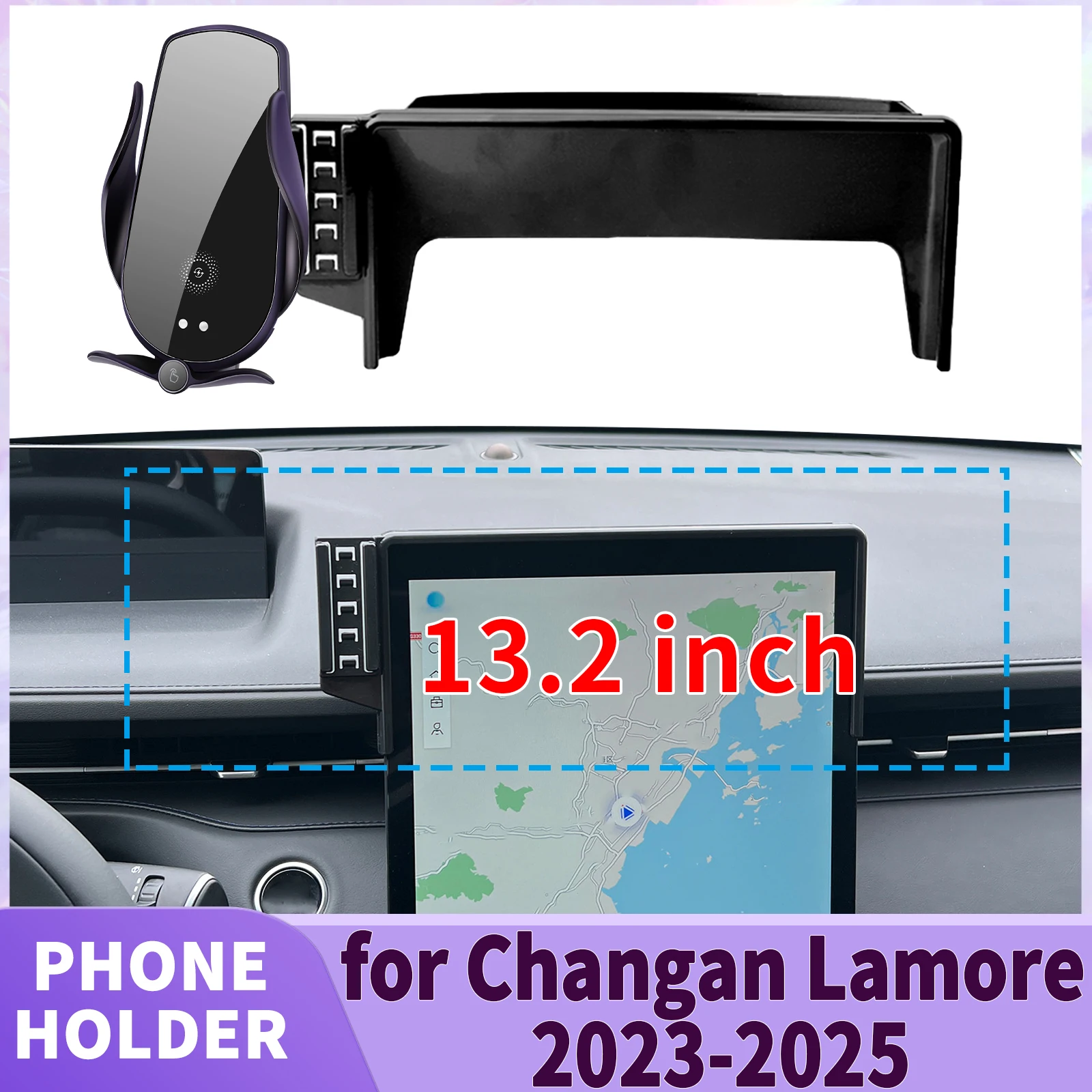 

fit for Changan Lamore 2023 2024 2025 EADO Plus ​​Screen Base Phone Holder Mount ​​ Secure Clip Car​​ accessoires