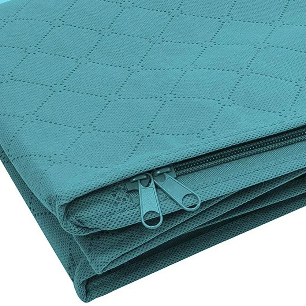 Large Capacity Non-Woven Clothes Quilt Storage Bag Dust-Proof Sweater Blanket Organizer Box 49× 36 ×21cm Foldable Sorting Pouche