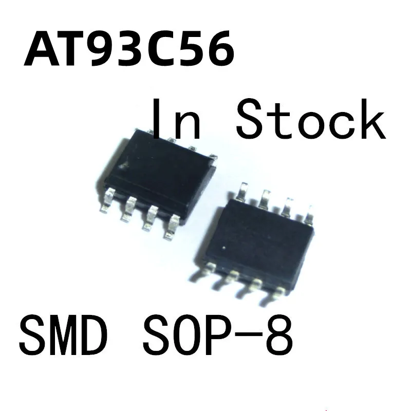 10PCS/LOT AT93C56 93C56 SOP-8 Memory chip In Stock