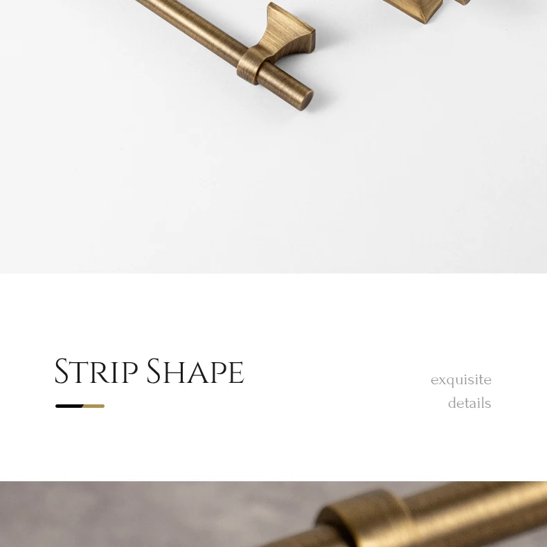 Antique brass drawer handle and T knob — supplier illustration 18