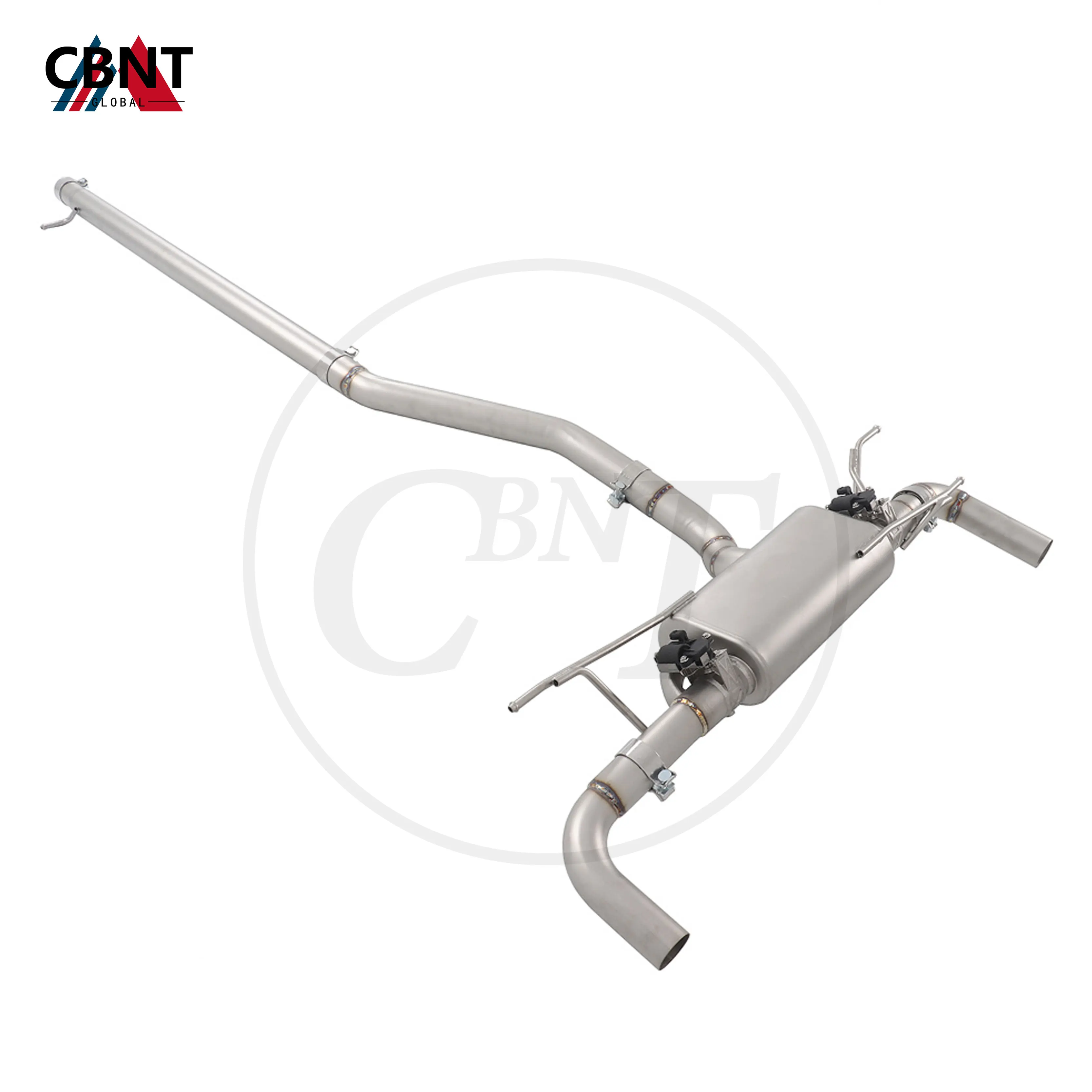 CBNT Exhaust-pipe with Valve Muffler High Quality SS304 Valved Catback Exhaust System for Range Rover Evoque 2.0T