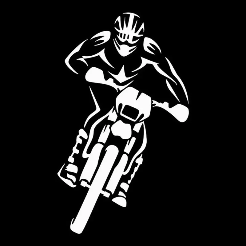

1PC Motocross Motorcycle Racing Driver Sticker Waterproof Decal for Car Rear Windshield Bumper Body Decor