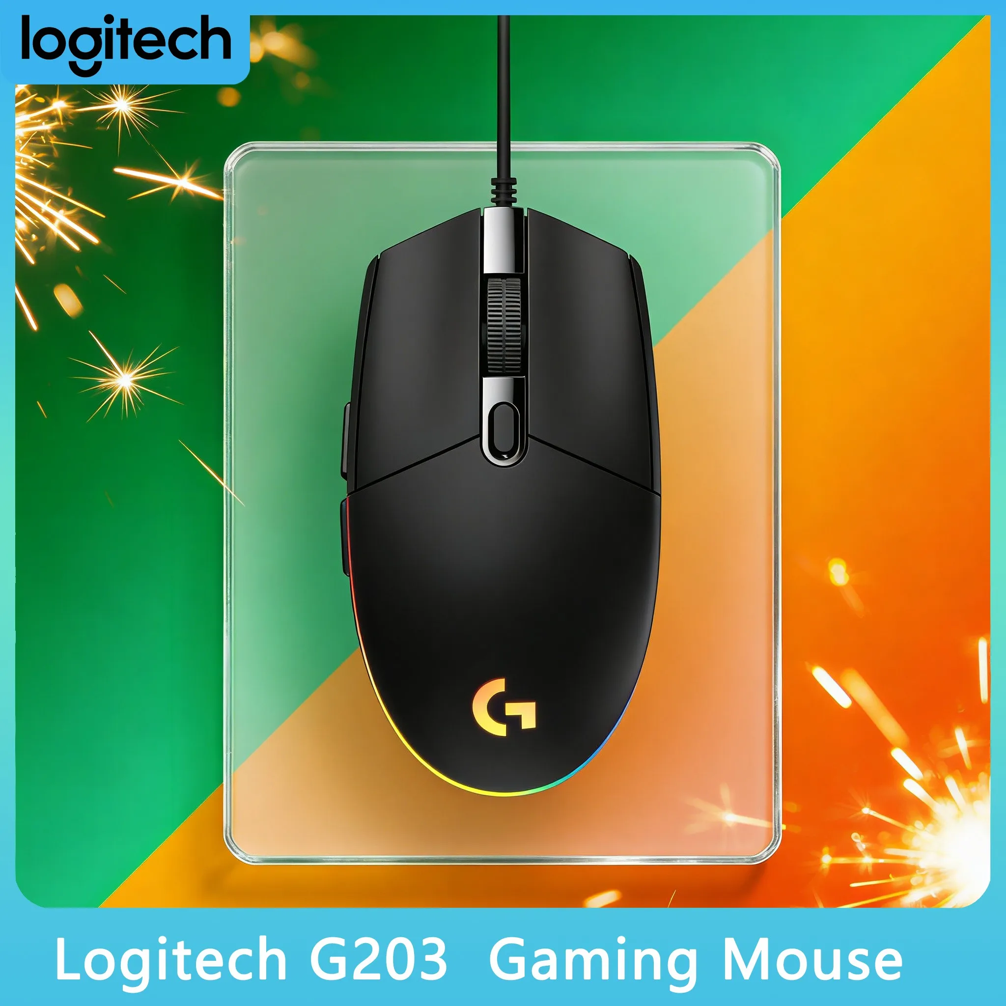 

Logitech G203 Esports Mouse Durable Comfortable RGB Light Effect Best Buy