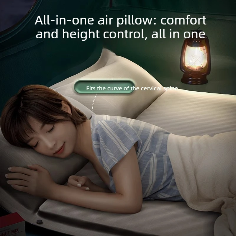 Self Inflating Air Mattress Outdoor Camping Waterproof Sleeping Pad Single Person Tent Air Bed Household Floor Sleeping Cushion