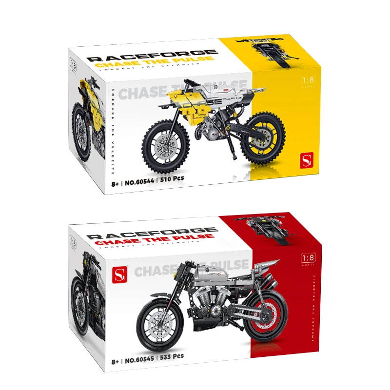 

IN STOCK 60544 60545 Technical Motorcycle G450X XR1200 Building Blocks Bricks Assembling Model Toys for Boys Christmas Gift Set