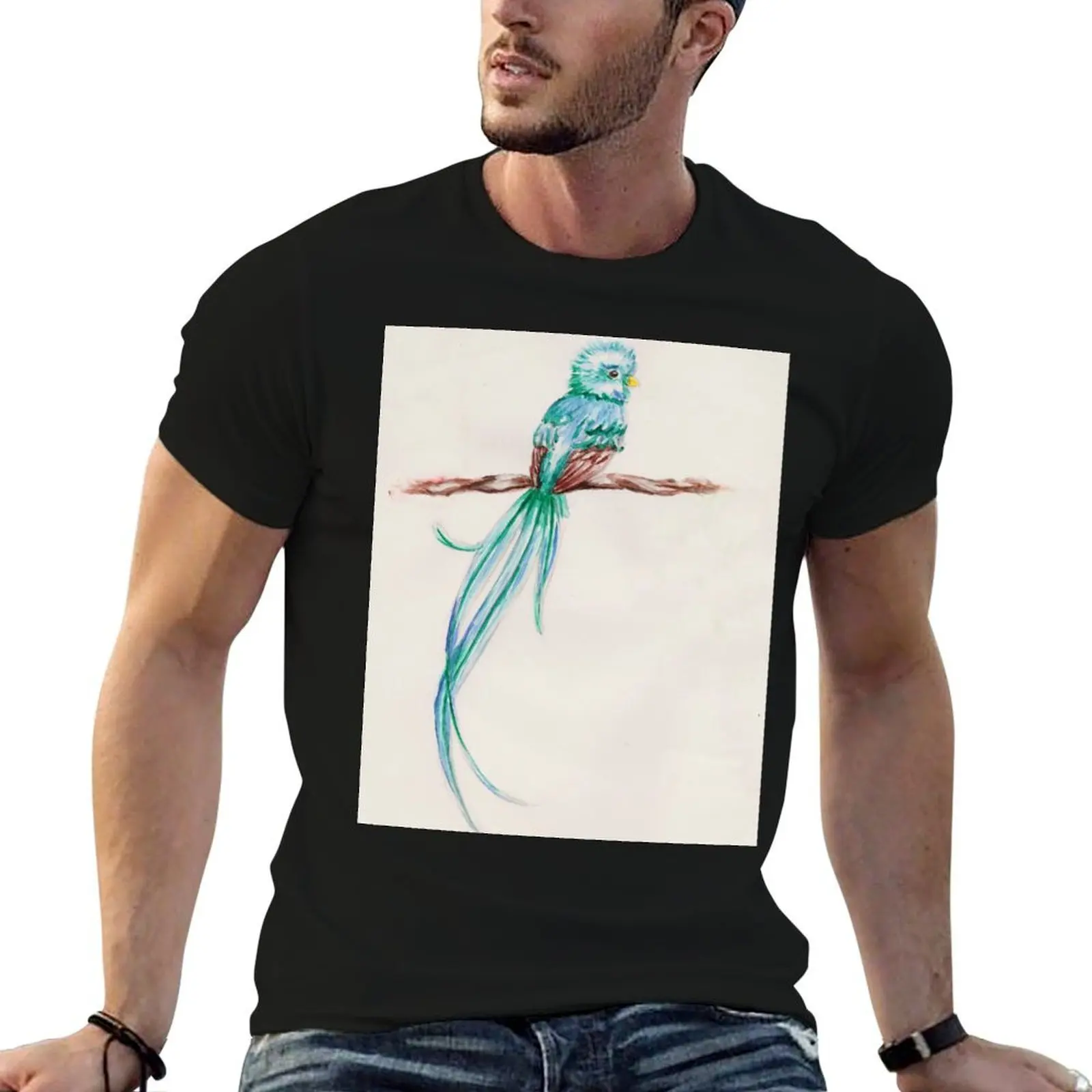 

Quetzal t shirt cotton t T-Shirt tshirt man man cotton shirt man