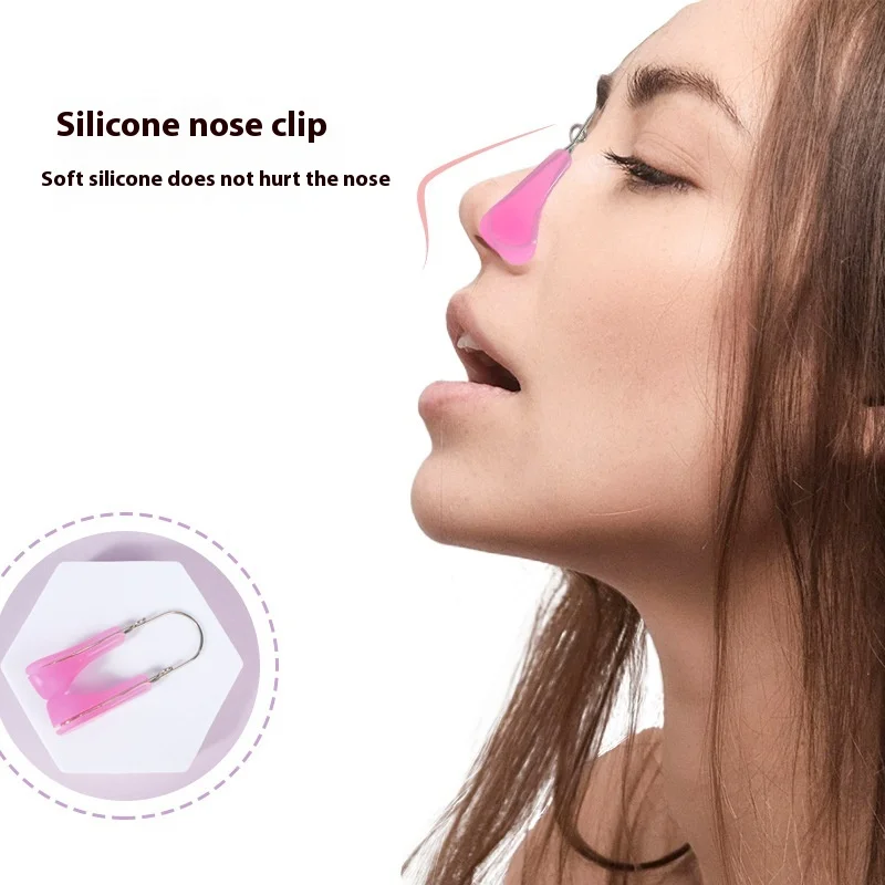 Nose Becomes Straightened,Silicone Nose Beautification Device, Nose Lifter,Nose Reduces Nose Clip,Improves Nose BridgeCorrection