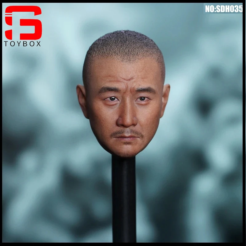 In Stock SUPER DUCK SDH035 1/6 Asian Head Sculpt Carving Model Fit 12 Inch TBL Male Soldier Action Figure Body