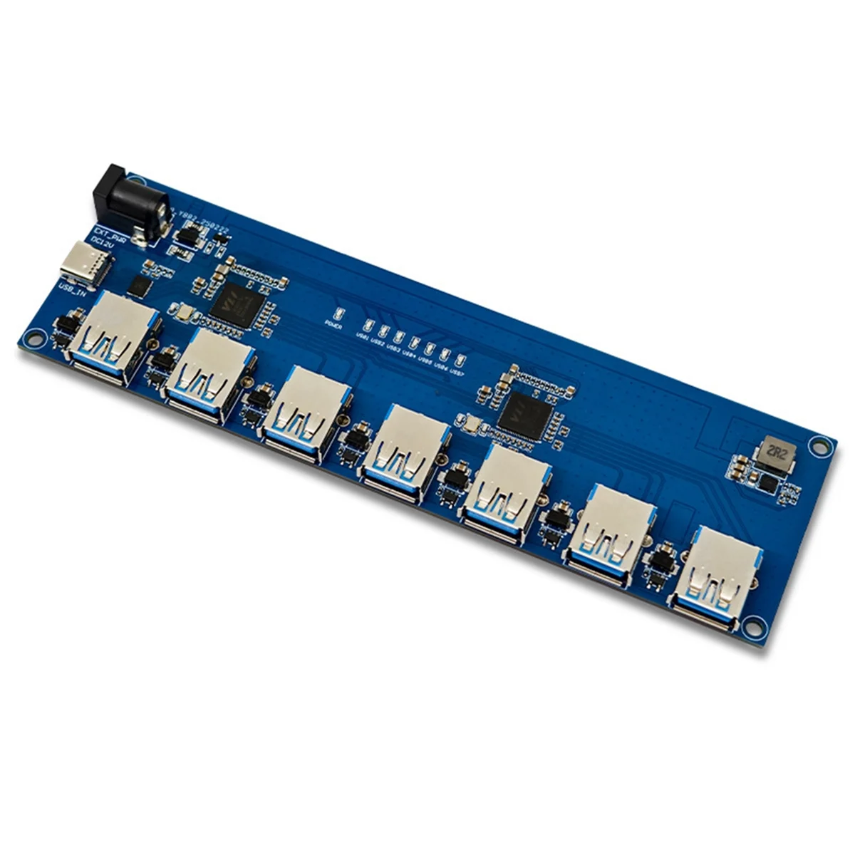 ABJZ VL817 USB3.1 HUB モジュール 高速 1-to-7 ポート USB HUB TYPE-C 電流逆流防止機能付き